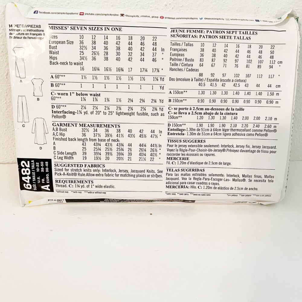 New Look Pattern 6482 - Picture 2 of 3